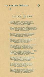 Poem from La Cantine Militaire